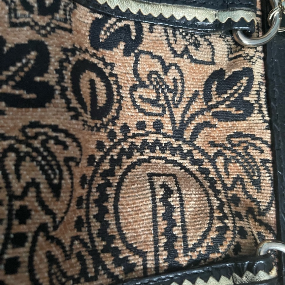Marc Ecko Women’s vintage tote bag black/brown - Picture 3 of 10